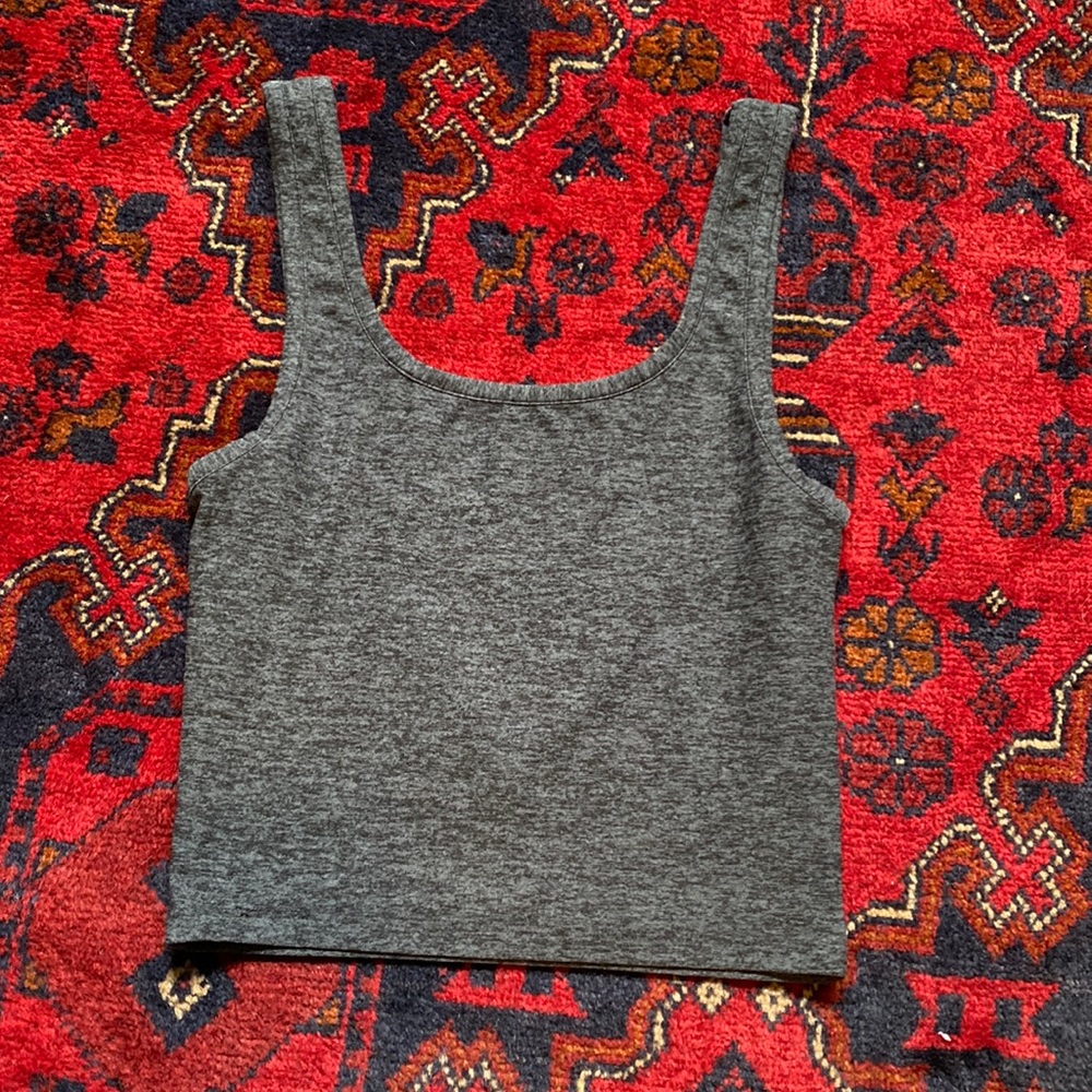 Outdoor Voices Gray Crop Top